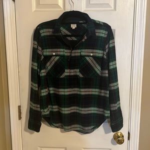 J crew half zip flannel